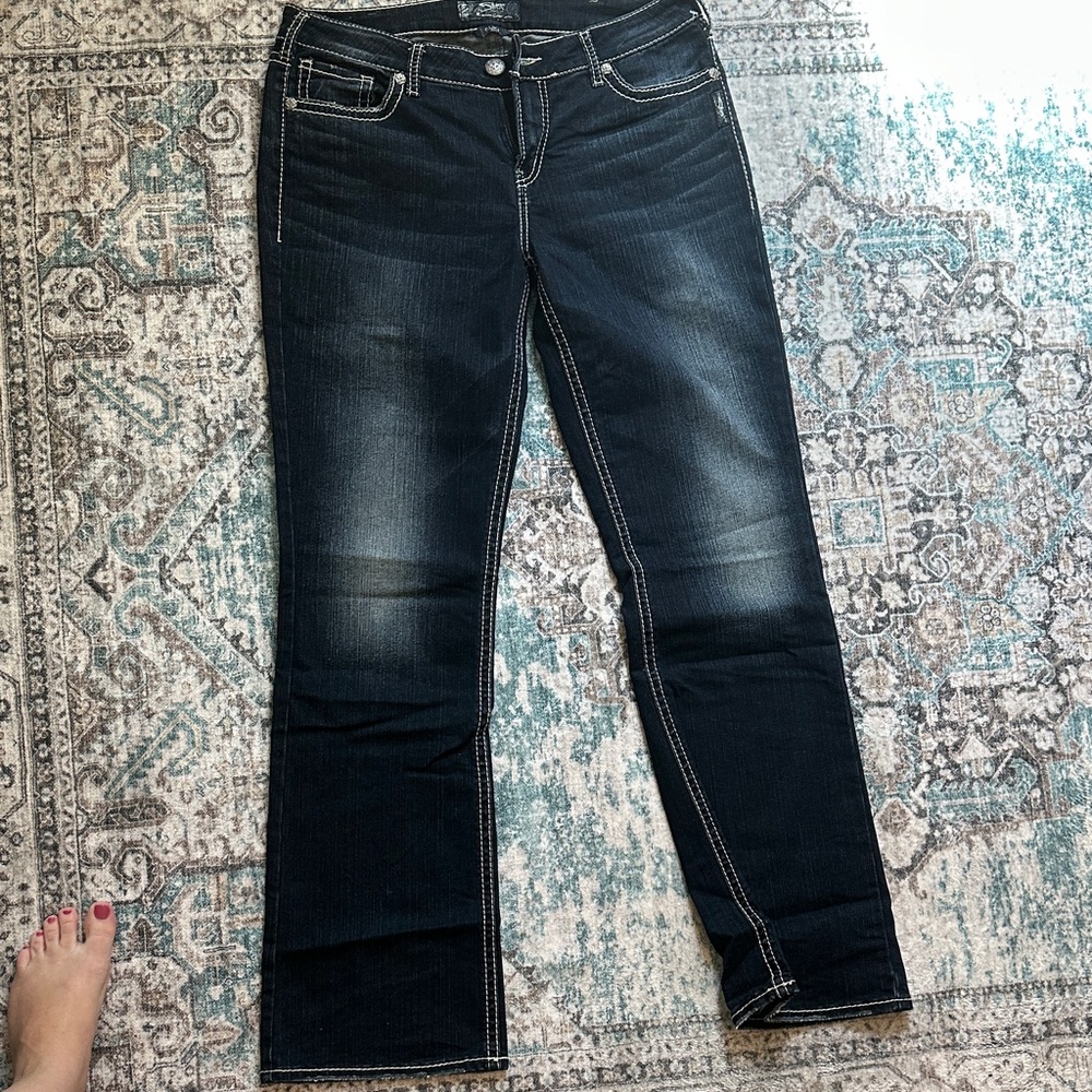 Silver Jeans Women's Indigo Straight Leg Denim